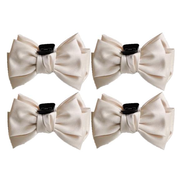 Korea large size bow hair clip elegant temperament simple style exquisite girl  claw clip fashion hair accessories