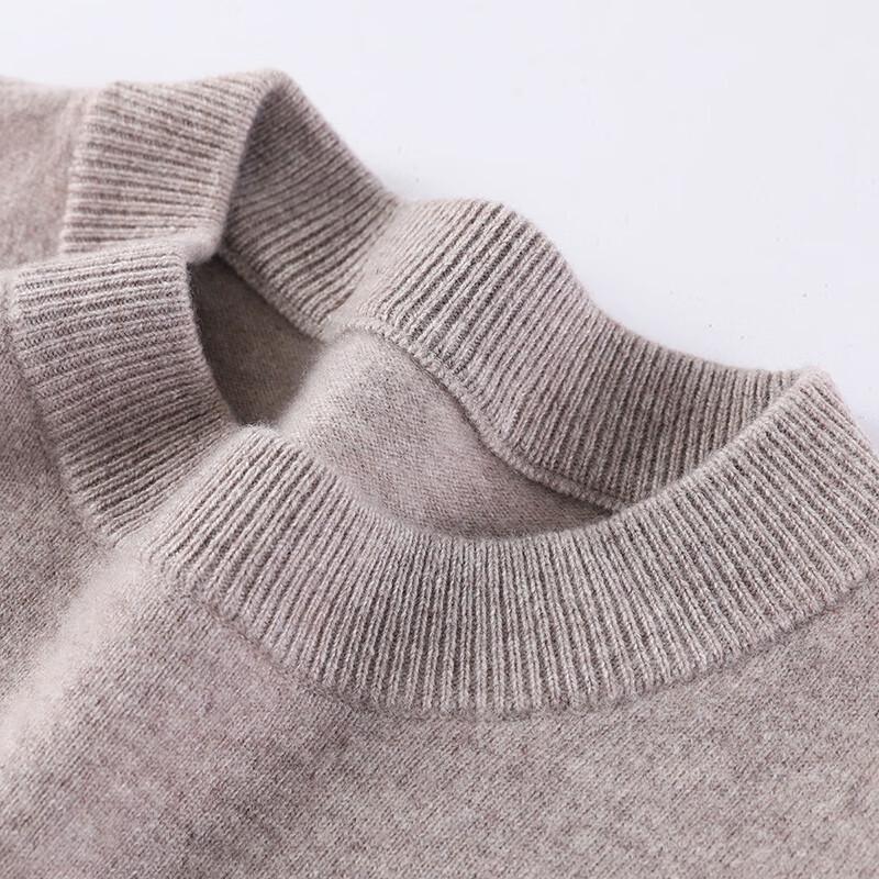 Men's 100% Lambswool Round Neck Pullover Sweater