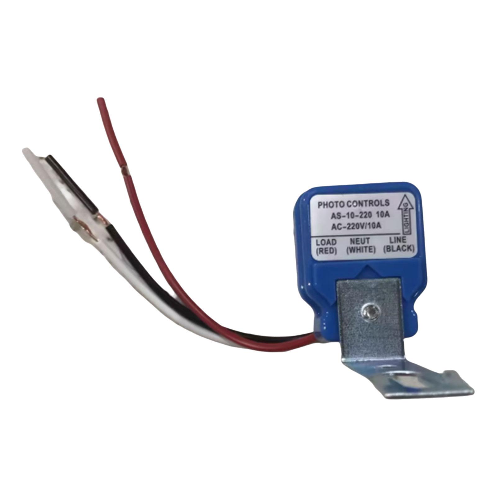 

Фотоелементний контролер перемикача вуличного освітлення Водонепроникний фотоперемикач Датчики освітленості Автоматичні перемикачі вуличного освітлення 220