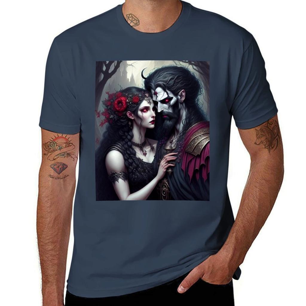 Persephone and Hades TShirt No Iron Casual Short Sleeve Top