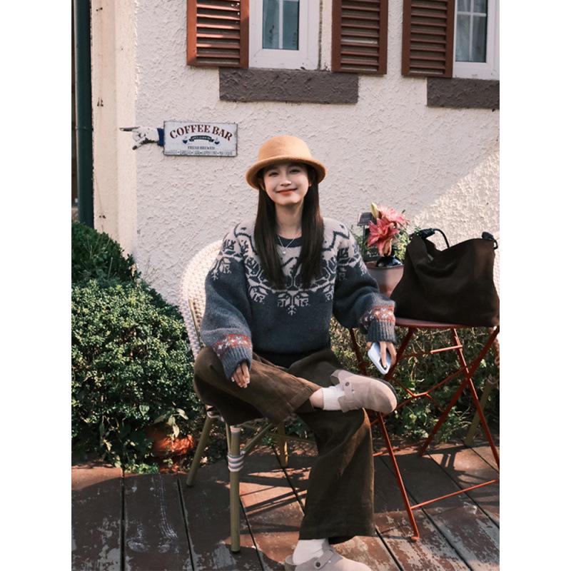 Fashion knitted curled dome top hat women's autumn and winter fashion big head circumference fisherman hat children's basin hat