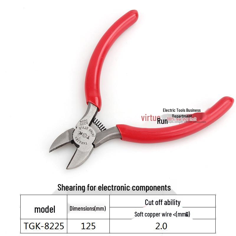 TGK-8222 8205 5  & 6  Water Pliers, Diagonal Cutters, Angled Jaw Pliers, Component Lead Cutters
