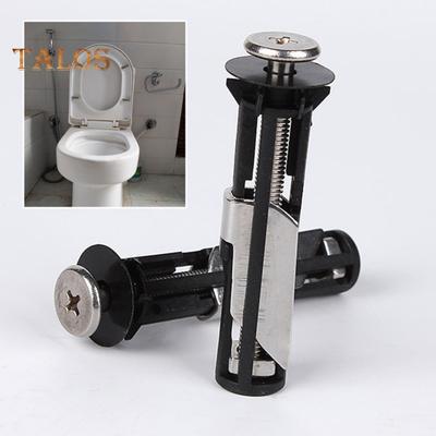 Kit de boulons de siège de toilette 2/4/6/8/10 pièces Kit de remplacement de vis de siège de toilette universel en acier inoxydable Ensemble de boulons de fixation de siège de toilette robuste