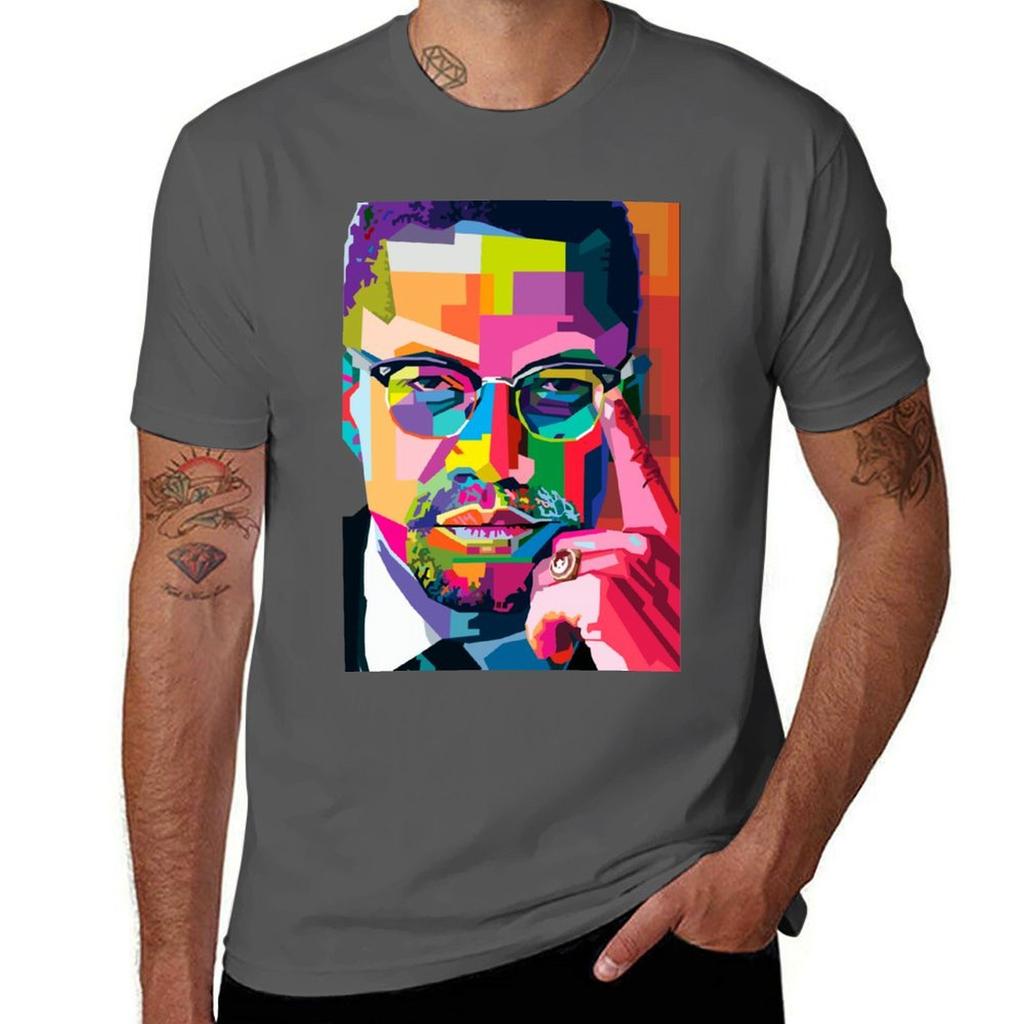 Malcolm X Tshirt Graphic T Shirts For Unisex Unisex T Shirt Cotton 100 Tshirt