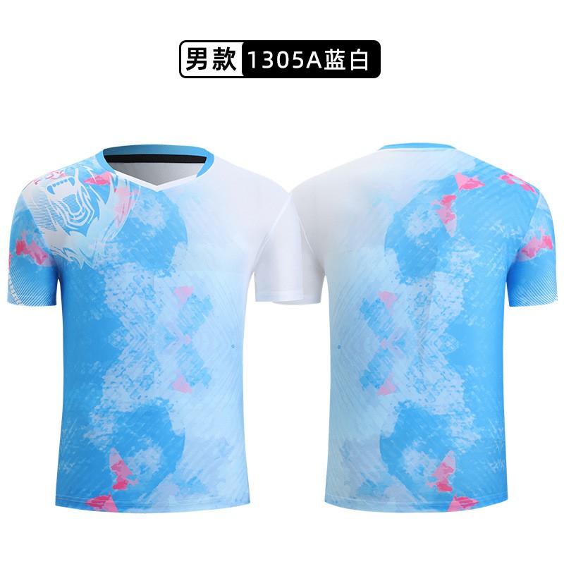Short Sleeve Badminton Shirts Set Breathable Sports Training Jersey Men Women Table Tennis