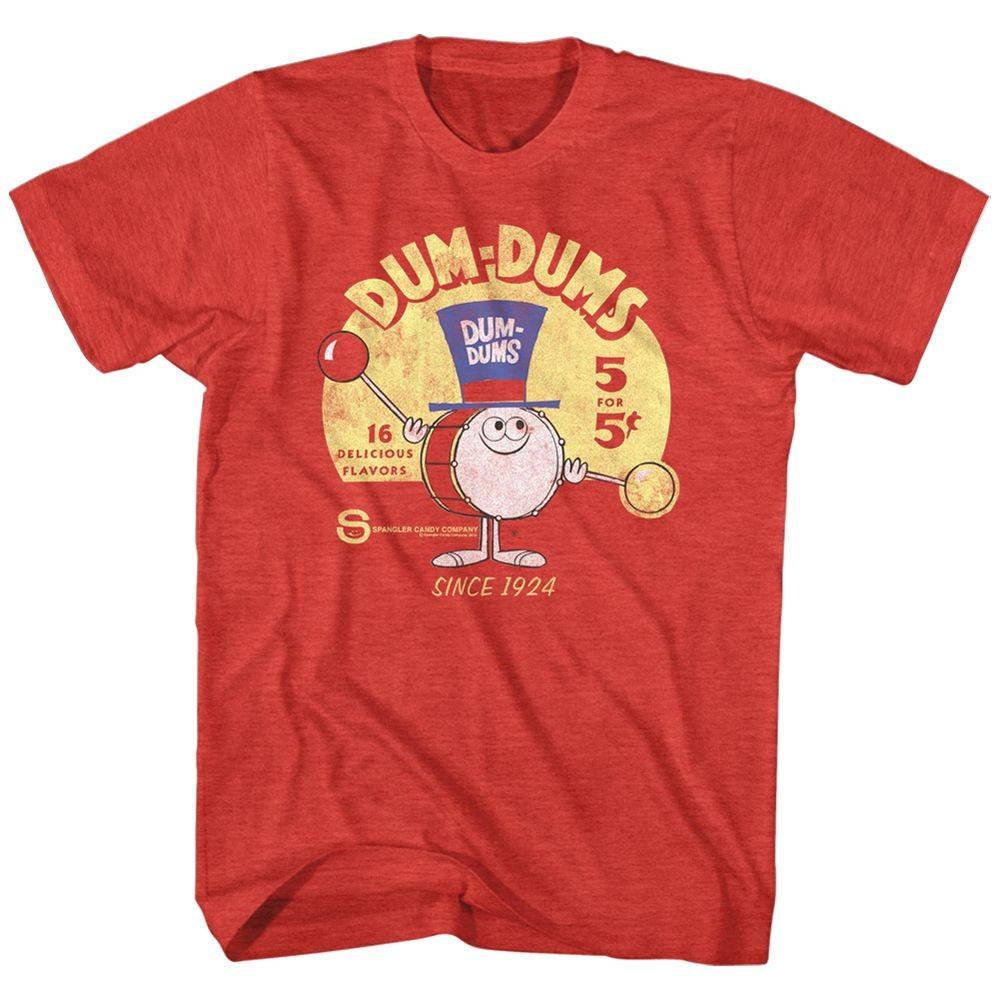 Dum Dums - Drum Man Ad - Short Sleeve - Heather - Adult - T-Shirt M