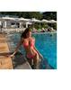 2026 Korean Sexy Solid Color Triangle Bikini for Small Busts - Women's Beach Vacation Swimwear