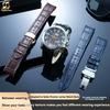 Curved Leather Strap For Precision Premier Series SNP093 096 114 115 127 Original Style Business Fashion Bracelet for Men