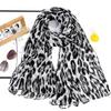 Hijab Fashion con Stampa Leopardo per Donna Sciarpa Lunga Stampata in Filato di Bali Turbanti Musulmani per Donna Sciarpa Hijab Femme Musulman