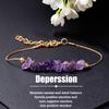 Festive Gifts Amethyst Gravel Beaded Bracelet With Silver Chain Elegant Fashion Jewelry For Women Daily Wear Simple Versatile Accessory