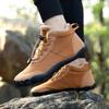 New Outdoor Sports Comfortable and Warm, Piled and Thickened Five-finger Cotton Shoes, Couple Hiking Mid-tube Cotton Boots