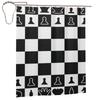 Chess Board Black And White Grid Checkered Shower Curtain Bathroom Polyester Waterproof Bath Curtains With Hooks