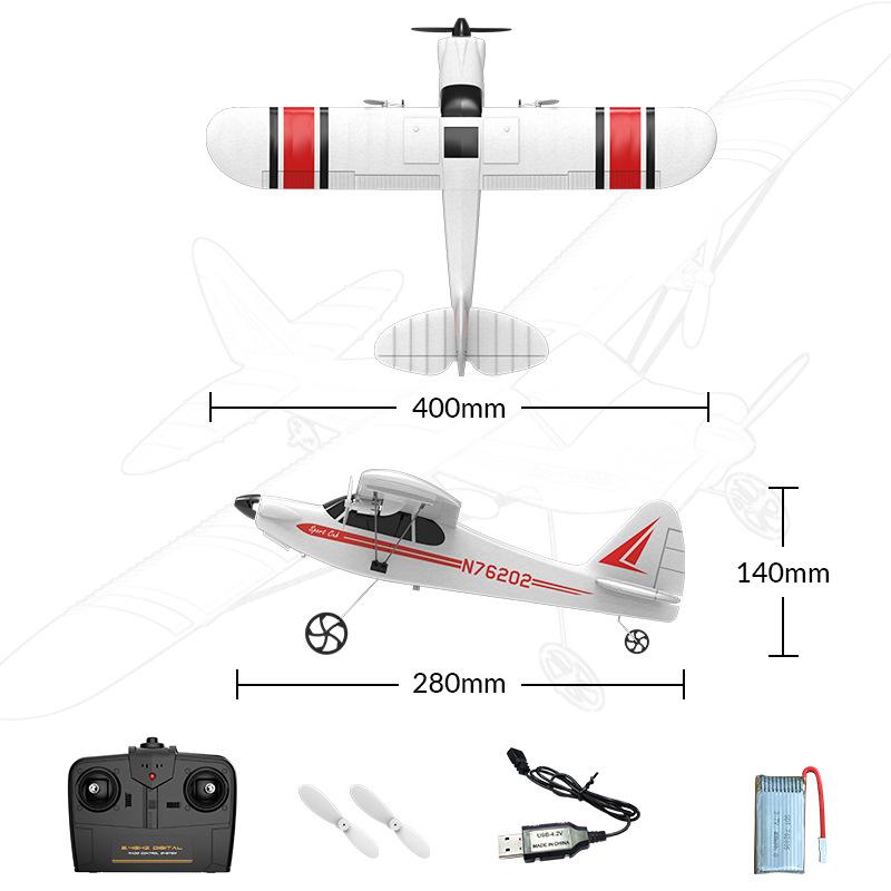 Remote Control Aircraft Cessna Two-channel Fixed-wing Fighter Trainer Toy Remote Control Aircraft