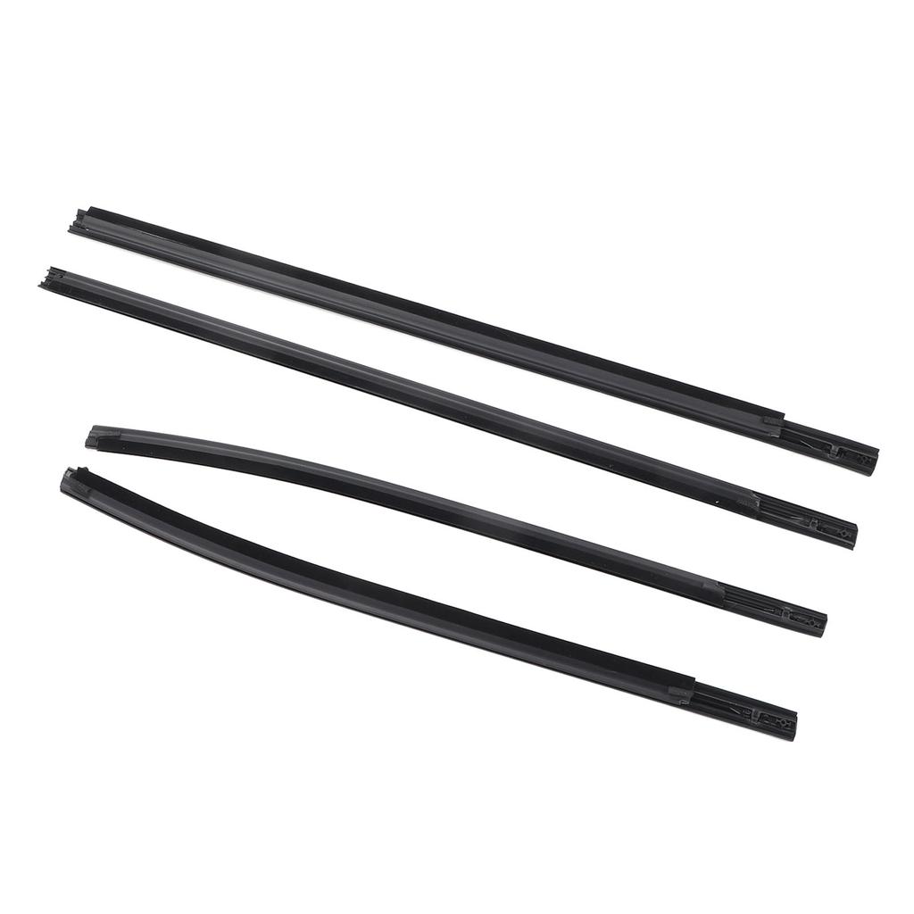 4PCS Car Door Window Weatherstrip AB3Z2625554F Door Window Sealing Strip Moulding Trim for Ranger PX2 PX3 Wildtrak