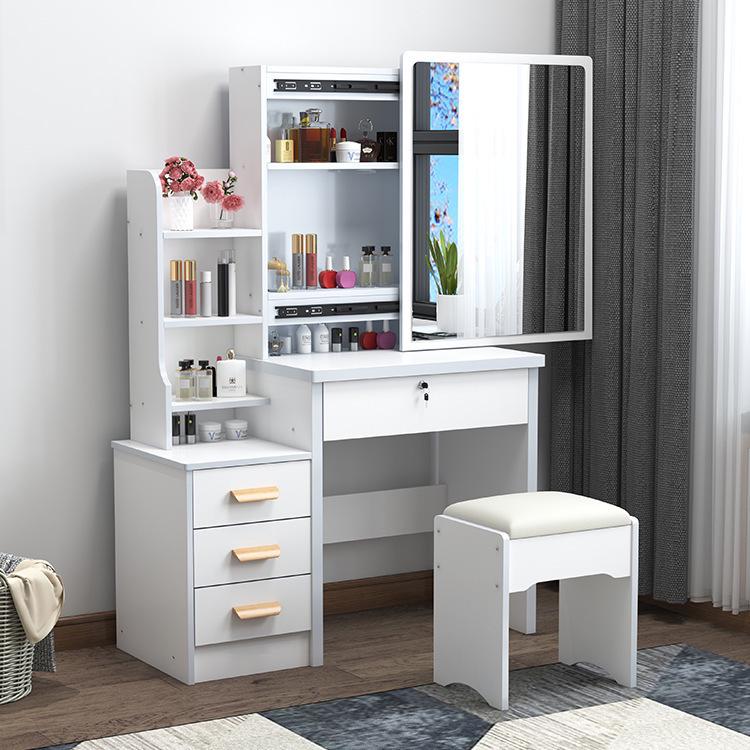 Multifunctional Compact Vanity with Storage Cabinet