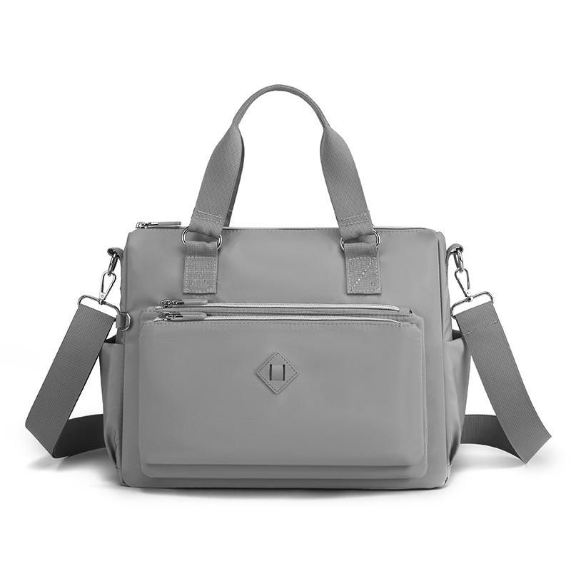 Women's new fashion trend shoulder bag multi-layer anti-splashing nylon backpack leisure sports oblique span bag
