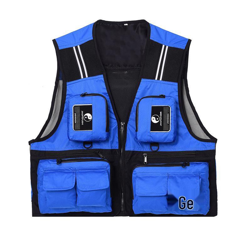 

Breathable Mesh Multi-Pocket Fishing & Photography Vest with Custom Logo Option L
