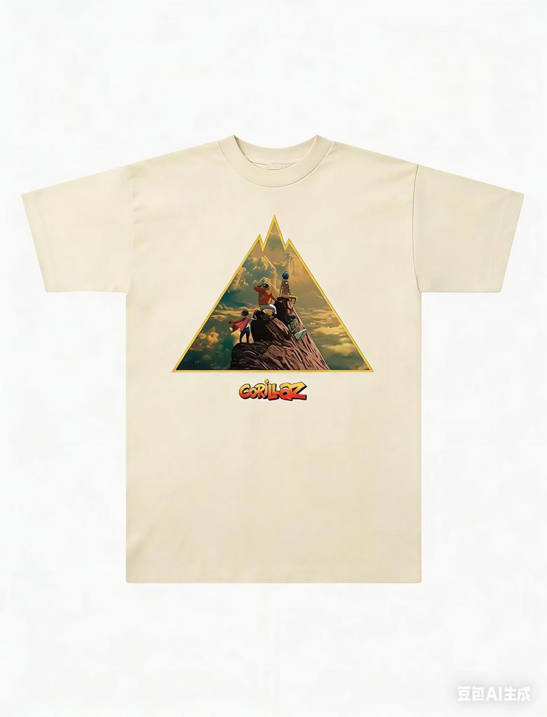 2026 Gorillaz The Mountain Album T-Shirt für Herren und Damen Re Baumwolle Sommerkleidung Hip Hop Mode T-Shirt Streetwear Unisex