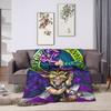 Anime Yu Gi Oh Card Blankets Flannel Autumn/Winter  Portable Super Soft Throw Blanket for Sofa Travel Rug Piece