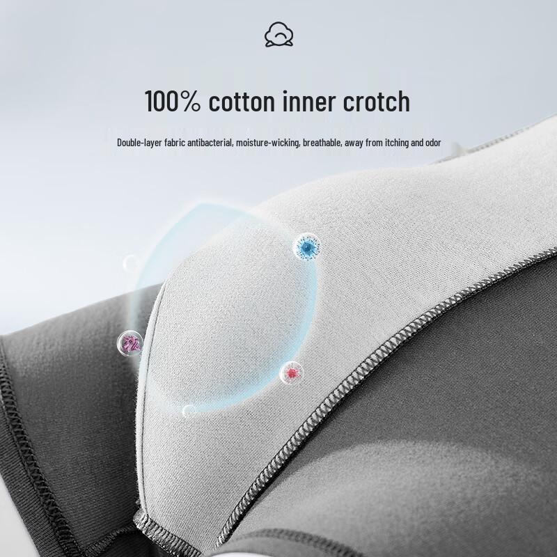 Yi Er Shuang Men's 7A Antibacterial Boxer Briefs 3-Pack