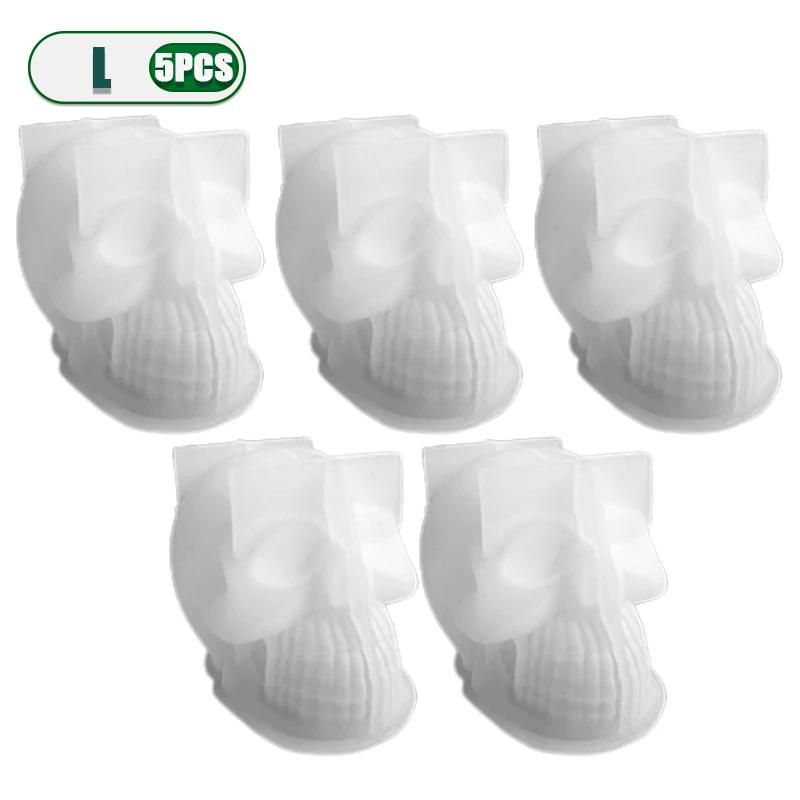 1-10PCSHalloween Skull Silicone Mold DIY Handmade Soap Candle Resin Mold Creative Horror Decor for Party Favor Crafting Supplies