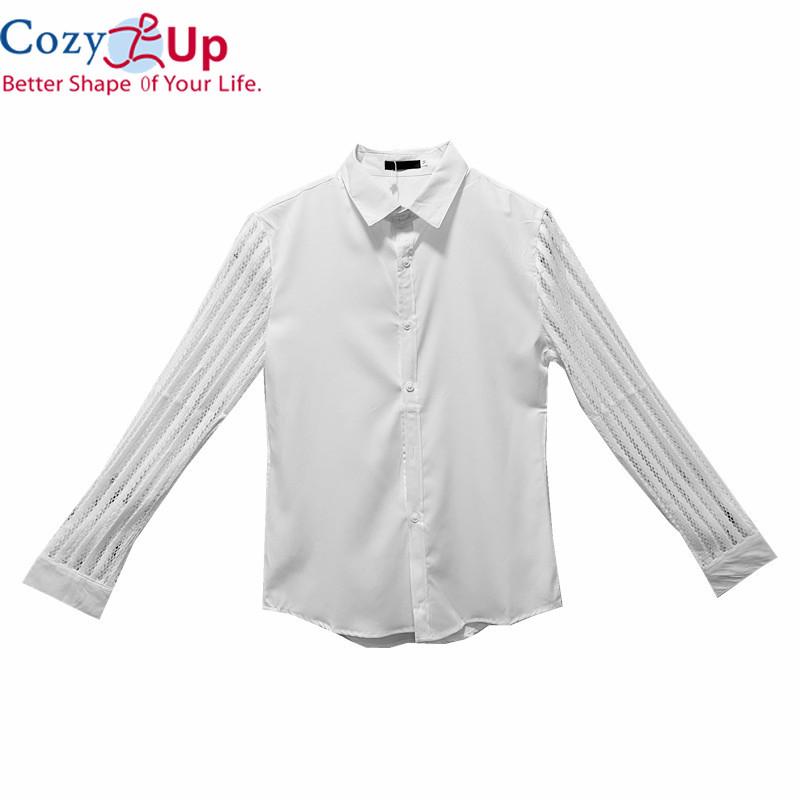 Transparent Stripe Shirt Men 2021 