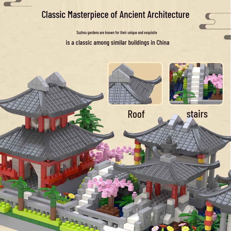 Chinese Architecture Micro Blocks: Lego-Compatible Educational Toy