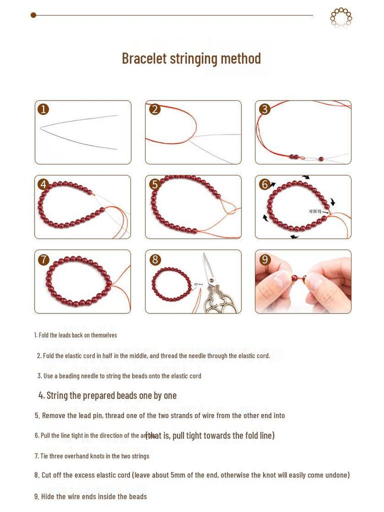 Mei Zhuo Crystal Natural Yellow Tiger Eye Round Bead Bracelet for DIY Stringing