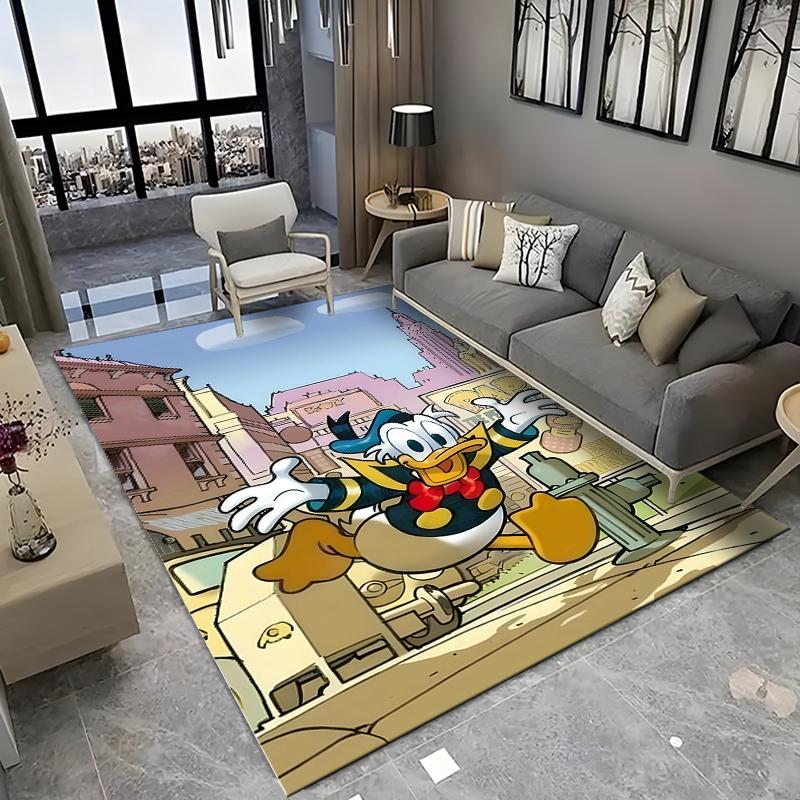 Cute Donald Duck Pattern Printed Carpets Bedroom Play Mats Rug Bedroom Decor Carpet Livingroom Rug Crawl Mat Gift Rug Potdemiel