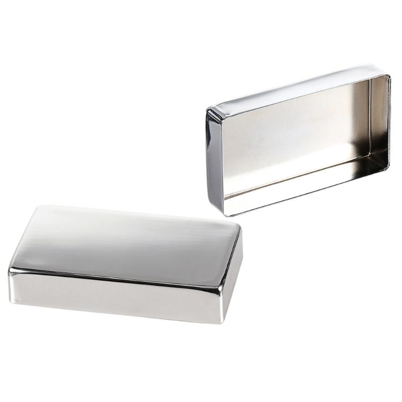 Plated Pickup Protective Cover for Electric Guitar Minimizes Fixed and Disturbance 54mm Wide Smooth Silver Pickup Cover