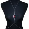 Simple And Fashionable Full Diamond Necklace Chest Chain, European And American Eye-Shaped Sexy Body Chain Body Chain