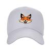 Happy Fox Laughing Expression Baseball Cap Stylish Travel Adjustable Outdoor Hat