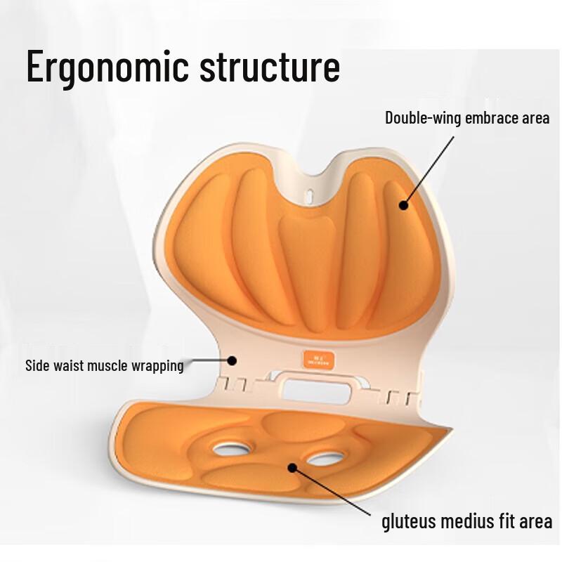 HEZHENG Ergonomic Lumbar Support Cushion CN plug (adapter included)