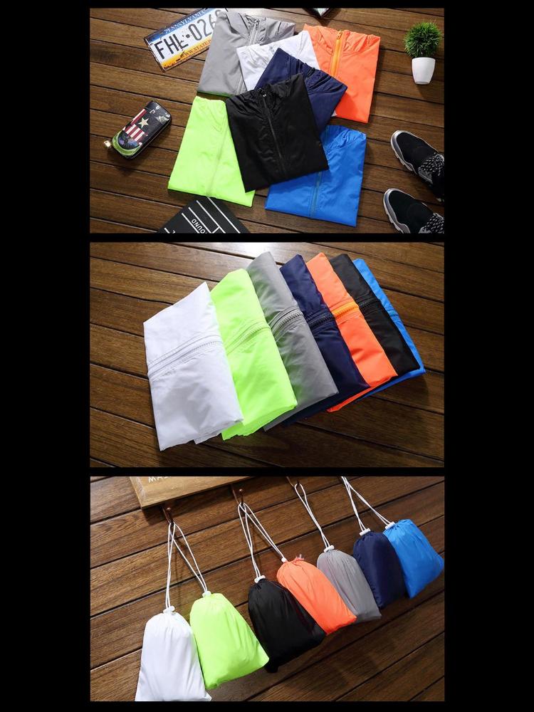 Unisex Thin Quick-Dry Windbreaker: Breathable, Sun Protection, Large Sizes for Outdoor Sports