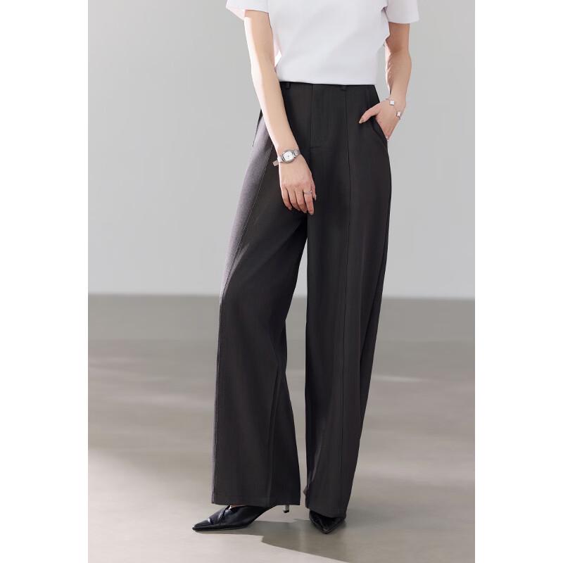 VICTORIA&VERA Women's High-Waist Wide-Leg Suit Trousers