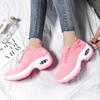 Women's Shoes Casual Sneakers Women's Flying Weaving Casual Running Shoes Socks Shoes Rockers