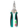 Stainless Steel Multi-functional Wire Stripper with Voltage Tester and Cable Cutting Pliers for Electricians