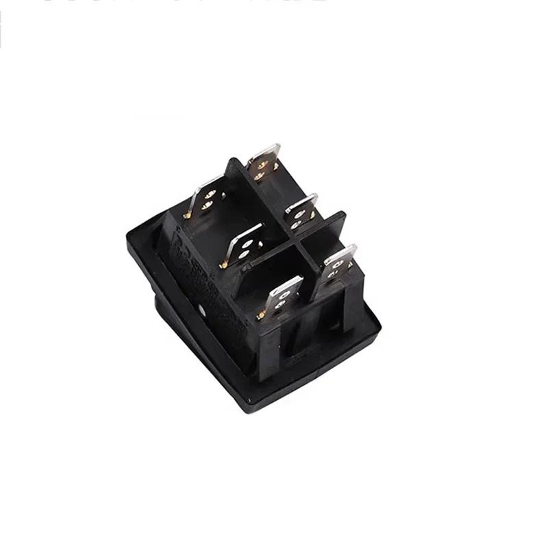 2Pcs KCD4 IP65 Waterproof Rocker Switch 16A 6Pin ON OFF ON Push Switch Car Boat Button Switches with Light