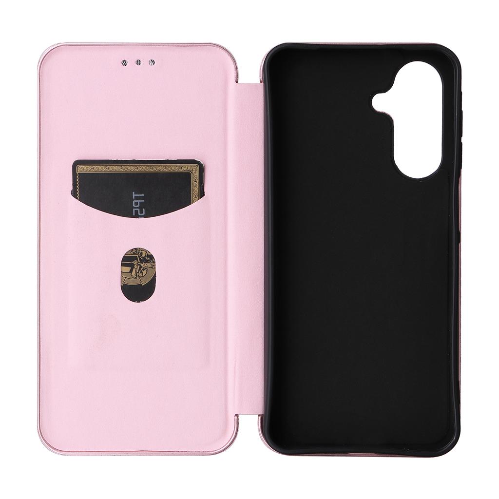 For Samsung Galaxy A17 5G/A17 4G/A26 5G Case Carbon Fiber Texture Drop-Proof PU Leather Phone Cover