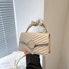 Embossed Handbag Bag Women's Simple and Versatile New Shoulder Messenger Small Square Bag Crocodile Pattern Fashion Women's Bag