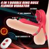 Adult Toys, Delay Rings For Men And Women, Couples' Delay Rings, Vibrating Rose-shaped Ring And Clamp.