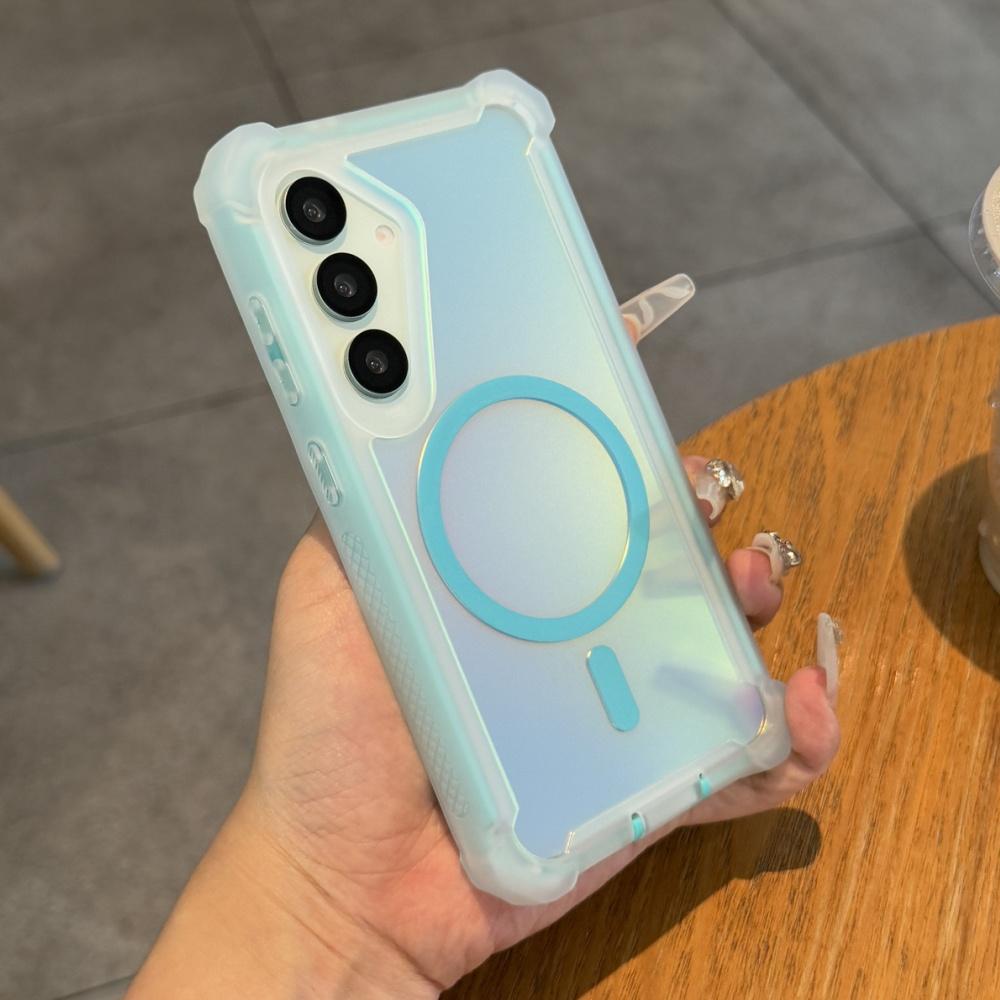 Heavy Duty Thickened Shockproof Magnetic Laser Case For Samsung S25 Ultra S24 S23 Plus Wireless Charging Military Armor Cover