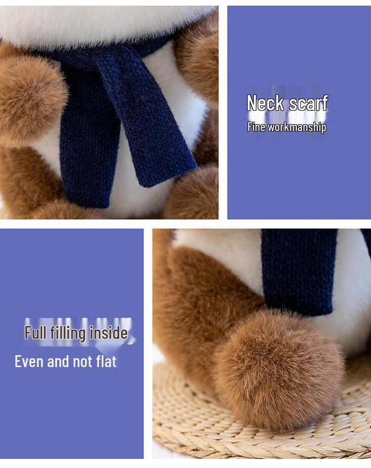 Beaver Plush Scarf Toy & Pillow - Cute Birthday Gift for Girls