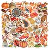 10/30/50pcs Vintage Autumn Forest Animals Stickers Cartoon Watercolor Art Decals DIY Notebook Suitcase Phone Sticker Decoration