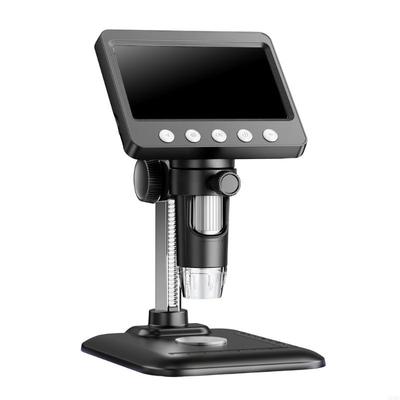 1000X Digital Microscope Camera LED Screen 4.3inch Adjustable for Electronics Microscope Tool 1080P Soldering Repair