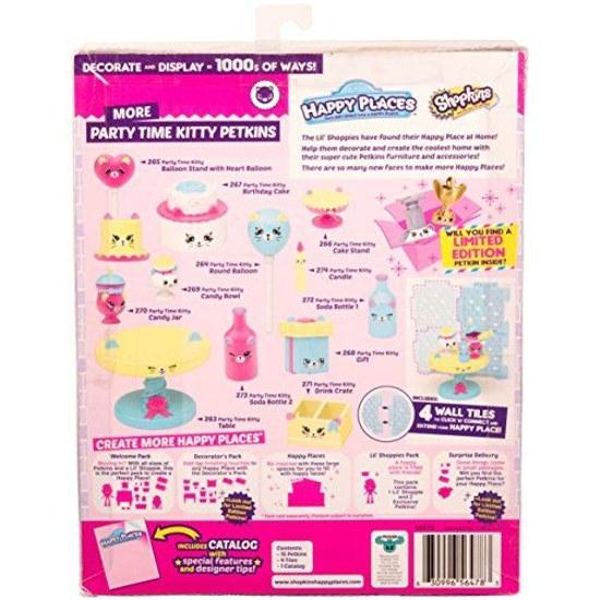 Happy Places Shopkins Staffel 3 Dekorations-Set - Party-Zeit Kätzchen