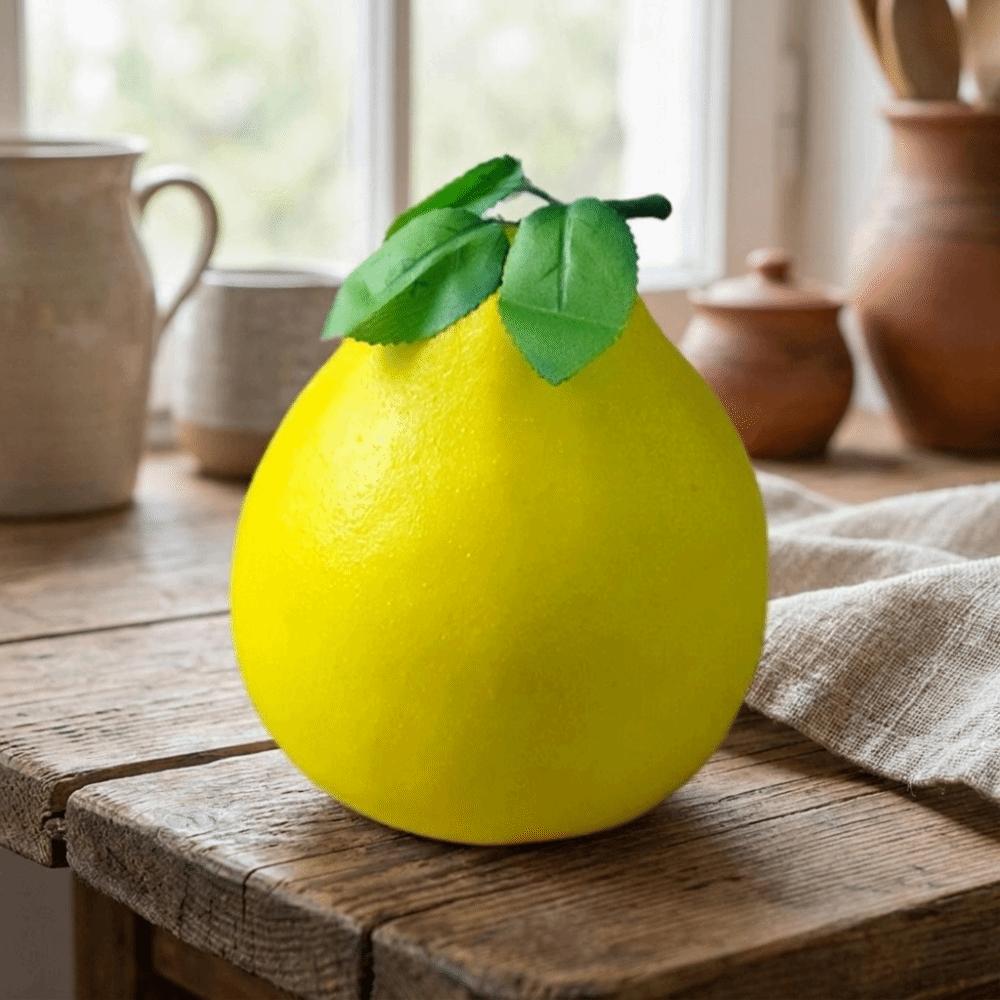 Yellow/Green Simulated Grapefruit Foam Grapefruit Model Fruit Ornament Cabinet Photography