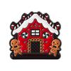 Yousheng Brooch Pin, Gingerbread Man Design Lapel Pin, Enamel Glaze Bright Color Badge with Standard Safety Pin, Christmas Colors Festive Accessory
