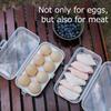 Portable 3/4/8 Grid Egg Storage Box Shockproof Plastic Egg Holder Container for Outdoor Camping Eggs Box Kitchen Organizer Case