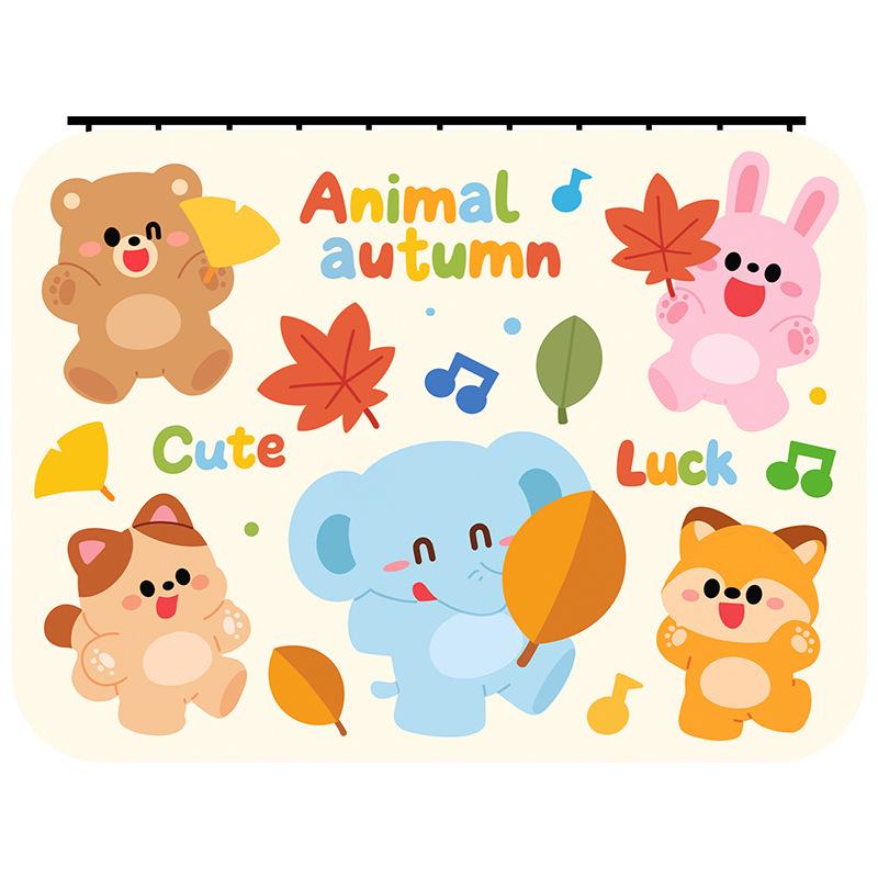 Baby Cartoon Car Sunshade Blackout Privacy Curtain for Sliding Rails